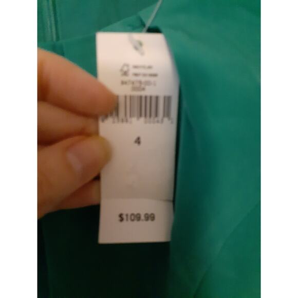 Banana Republic Green "tweed" sleeveless Sheath Pencil Dress 4 NEW Preppy Career - Picture 3 of 5